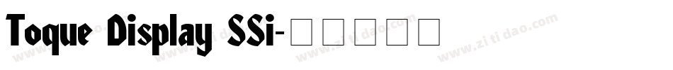 Toque Display SSi字体转换